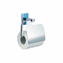 MSV Porte Rouleau Papier Wc Mural Alba Zin Chromé, 143 mm, 74 mm, 145 mm