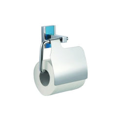 MSV Porte Rouleau Papier Wc Mural Alba Zin Chromé