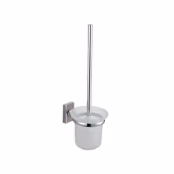 MSV 3700703954644, Support et brosse pour toilettes, Chrome, Transparent, 116 mm, 145 mm, 380 mm