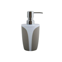 MSV 3700703954842 Distributeur de savon Taupe, Blanc