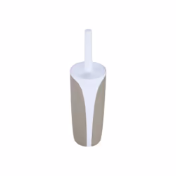 MSV BROSSE WC, Support et brosse pour toilettes, Taupe, Blanc, Polystyrène, Polystyrène, 350 mm, 10,5 cm