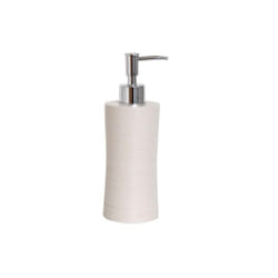 MSV 141530 - Posavasos con diseño de poliresina dispensador de jabón, Blanco Distributeur de savon Beige