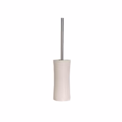 MSV Brosse Wc avec support Polyresine JAIPUR, Support et brosse pour toilettes, Acier inoxydable, Blanc, Polyrésine, 350 mm,  ...