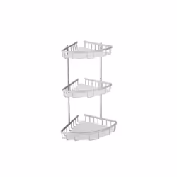 MSV Etagère d'angle de douche 3 niveaux à fixer TERESINA