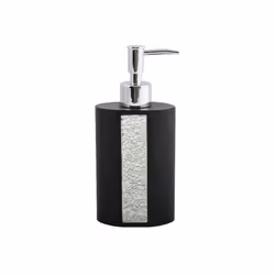 MSV DISTRIBUTEUR DE SAVON POLYRÉSINE LUANDA NOIR, 185 mm, 1 pièce(s)
