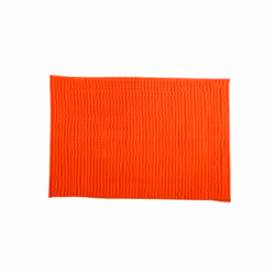 MSV 3700703956099, Orange, Monochromatique, Rectangulaire, Polyester, 40 x 60 cm