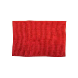 Tapis de bain Microfibre chenille 60x90cm Rouge MSV