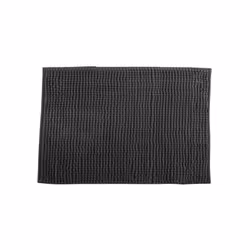 MSV 141622, Gris, Monochromatique, Rectangulaire, Microfibre, 90 x 60 cm