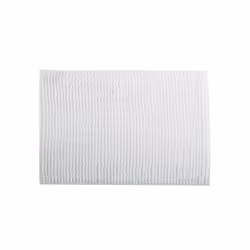 MSV 141625, Blanc, Monochromatique, Rectangulaire, Microfibre, 90 x 60 cm