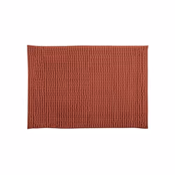 MSV 141639, Terre cuite, Monochromatique, Rectangulaire, Microfibre, 90 x 60 cm