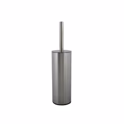 MSV TOILET BRUSH WITH STAINLESS STEEL HOLDER UNNA ANTHRACITE GRAY, Support et brosse pour toilettes, Anthracite, Acier inoxyd ...