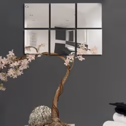 Lot de 6 miroirs adhésifs de la marque MSV Ce lot de miroir sera un vrai plus dans votre intérieur. Il est pratique et vous p ...
