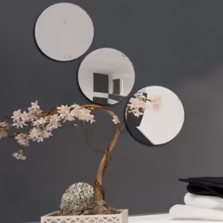 Lot de 3 miroirs adhésifs de la marque MSV Ce lot de miroirs sera un vrai plus dans votre intérieur. Il est pratique et vous  ...