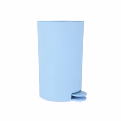 MSV POUBELLE À PÉDALE, 3 L, Rond, Polypropylène (PP), Cyan, Pédale, Polypropylène