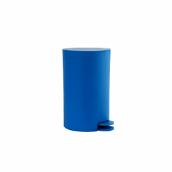MSV "Osaki Cubo de Basura con Pedal, 3 L, Color Azul Oscuro, 3 L, Rond, Polypropylène (PP), Bleu, Pédale, Polypropylène