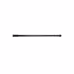 Barre tringle pour rideau de douche ou baignoire extensible Noire 110-200cm MSV
