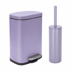 Set Poubelle à pédale 5L & Brosse Wc de la marque Spirella. Tendance et élégant, Lot de 2 accessoires assortis idéal pour la  ...