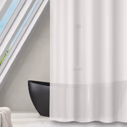 Rideau de douche de la marque MSV. Anti-moisissure, ce rideau de douche Textile Polyester est enduit d'un revêtement antibact ...