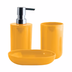 Lot d'accessoires salle de bain INAGUA de la marque MSV. - ENSEMBLE D'ACCESSOIRES : Harmonisant fonctionnalité et esthétique, ...