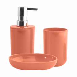 Lot d'accessoires salle de bain INAGUA de la marque MSV. - ENSEMBLE D'ACCESSOIRES : Harmonisant fonctionnalité et esthétique, ...
