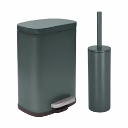 Set Poubelle à pédale 5L & Brosse Wc de la marque Spirella. Tendance et élégant, Lot de 2 accessoires assortis idéal pour la  ...