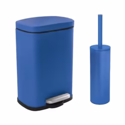 Set Poubelle à pédale 5L & Brosse Wc de la marque Spirella. Tendance et élégant, Lot de 2 accessoires assortis idéal pour la ...