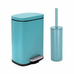 Set Poubelle à pédale 5L & Brosse Wc de la marque Spirella. Tendance et élégant, Lot de 2 accessoires assortis idéal pour la  ...