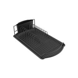 Egouttoir à vaisselle avec plateau en Acier Noir mat MSV