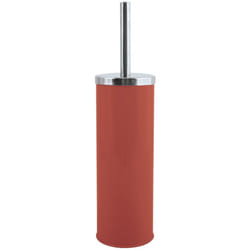MSV - Brosse Wc avec support Inox & Acier Terracotta