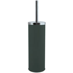 MSV - Brosse Wc avec support Inox & Acier Vert foncé