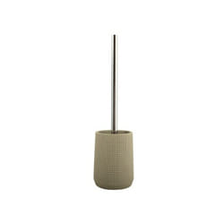 MSV - Brosse Wc avec support Polyrésine norden Taupe