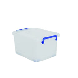 MSV 3700703981466 Boîte de rangement Rectangulaire Polypropylène (PP) Bleu, Transparent