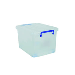 MSV 3700703981473 Boîte de rangement Rectangulaire Polypropylène (PP) Bleu, Transparent