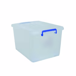 MSV 100148, Boîte de rangement, Transparent, Blanc, Rectangulaire, Polypropylène (PP), Monochromatique, Polypropylène