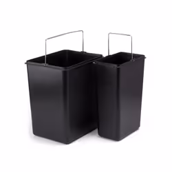 MSV Poubelle à pédale Tri Sélectif Inox