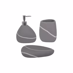 Set de salle de bain de la marque MSV Idéal pour aménager la salle de bain de manière chic et élégante. Un lot d'accessoires  ...