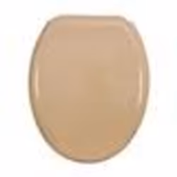 MSV Abattant WC MDF CLEO Beige - Charnières Inox