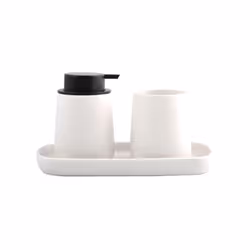 Lot accessoires à poser MAONIE de la marque MSV. ENSEMBLE D'ACCESSOIRES: un trio harmonieux comprenant un distributeur de sav ...