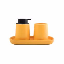 Lot accessoires à poser MAONIE de la marque MSV. ENSEMBLE D'ACCESSOIRES: un trio harmonieux comprenant un distributeur de sav ...