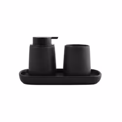 Lot accessoires à poser MAONIE de la marque MSV. ENSEMBLE D'ACCESSOIRES: un trio harmonieux comprenant un distributeur de sav ...