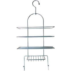 MSV Etagère de douche à suspendre chromée - 25x53x11 cm