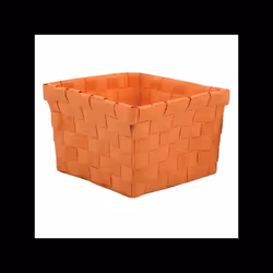 Panier de rangement 14x14x9cm Orange Pastel MSV