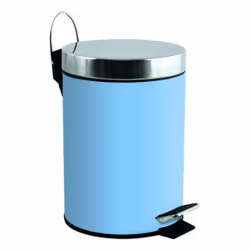 MSV 3700703991595, 3 L, Rond, Acier inoxydable, Bleu, Pédale, Acier inoxydable