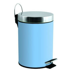 MSV 3700703991595 poubelle 3 L Rond Acier inoxydable Bleu