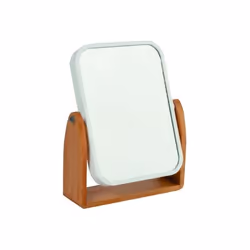 Miroir grossissant à poser OSLO Bois & Blanc MSV