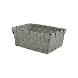 MSV - Panier de rangement 19x14x8cm Taupe