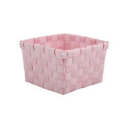 MSV - Panier de rangement 10x10x7,5cm Rose Pastel