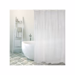 MSV 3700703992707 rideau de douche Anneau Polyvinyl chloride (PVC) Blanc
