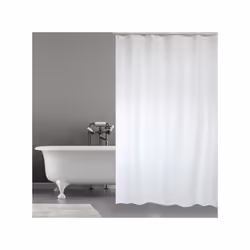 MSV 3700703992912 rideau de douche Anneau Polyester Blanc