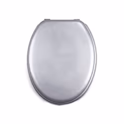MSV Abattant WC MDF CLEO Argent - Charnières Inox